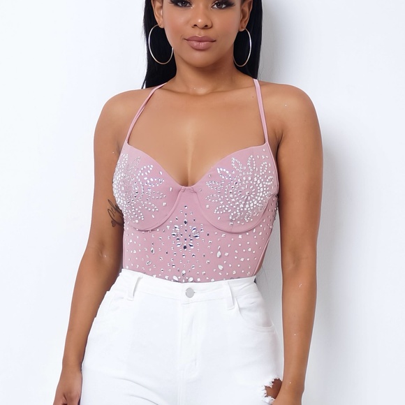 Pink Jewel Bodysuit - Picture 3 of 3